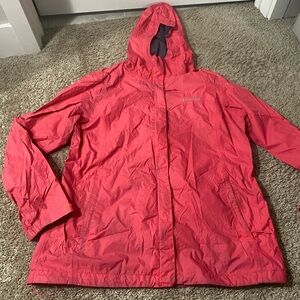 Pink/Coral Columbia Rain Jacket